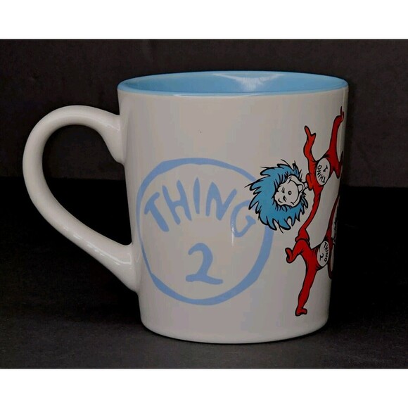 Set of 2 Dr Seuss Mugs Thing 1 and Thing 2 NEW IN BOX - Picture 7 of 8
